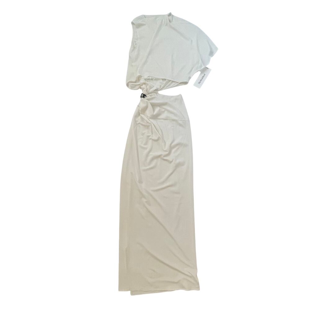 Courrèges Asymmetric Crepe Maxi Dress - White - Goddess - Luxury - Size XS - Picture 6 of 11